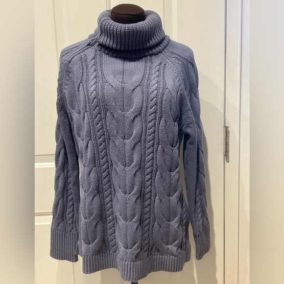 HAVEN WELLWITHIN sM chunky cableknit sweater-looks NEW-easy care cotton/acrylic - Picture 6 of 7